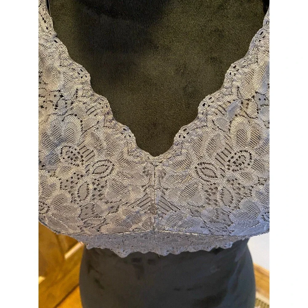 Felina Gray Bra Size‎ Medium Lacy Bralette Sexy Lingerie Could wear as a top